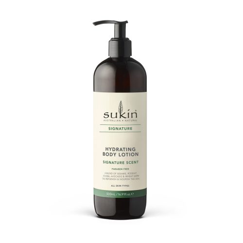 Viser pumpeflaske produktet kommer i, 500ml