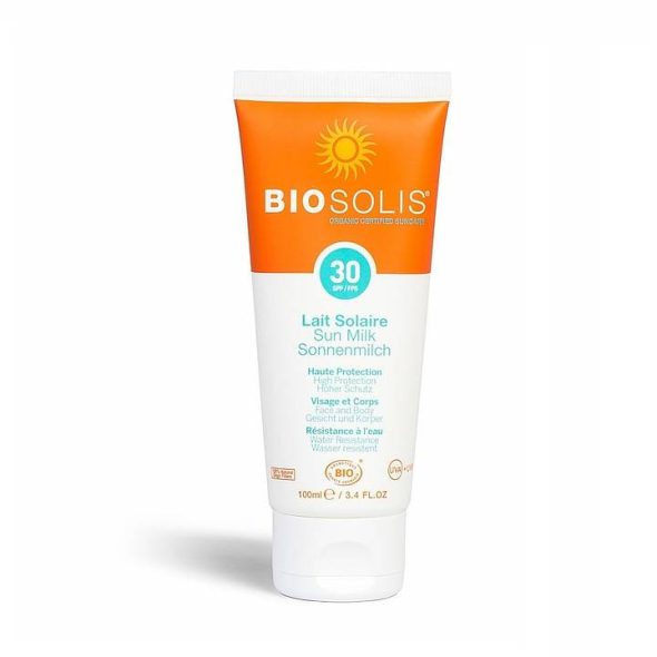 produktbilde, viser tube med sunMilk 30spf
