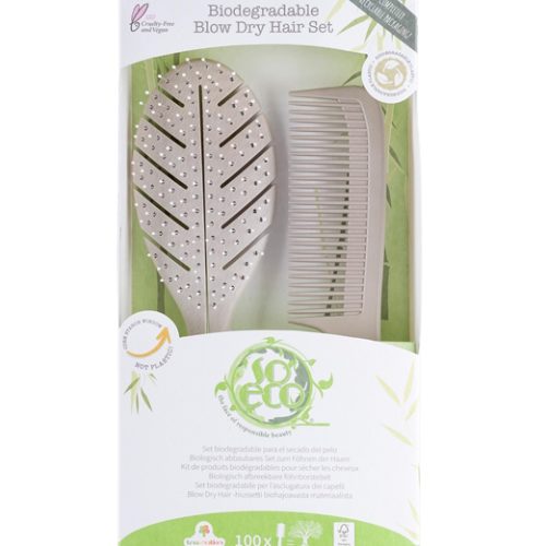 Viser blow dry hair set fra So Eco i pakning