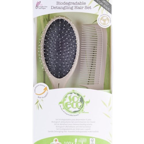 Viser Detangling Hair set fra So Eco i forpakning