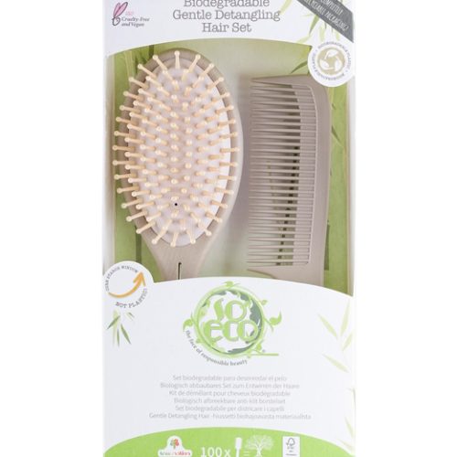 Viser Gentle Detangling Hair set i forpakning