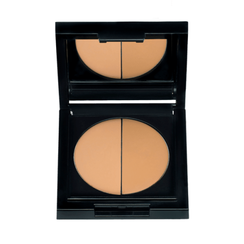 Viser todelt concealer i eske fra Idun. Lyseste fargene